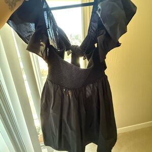 Anthropologie Black Backless Summer Dress